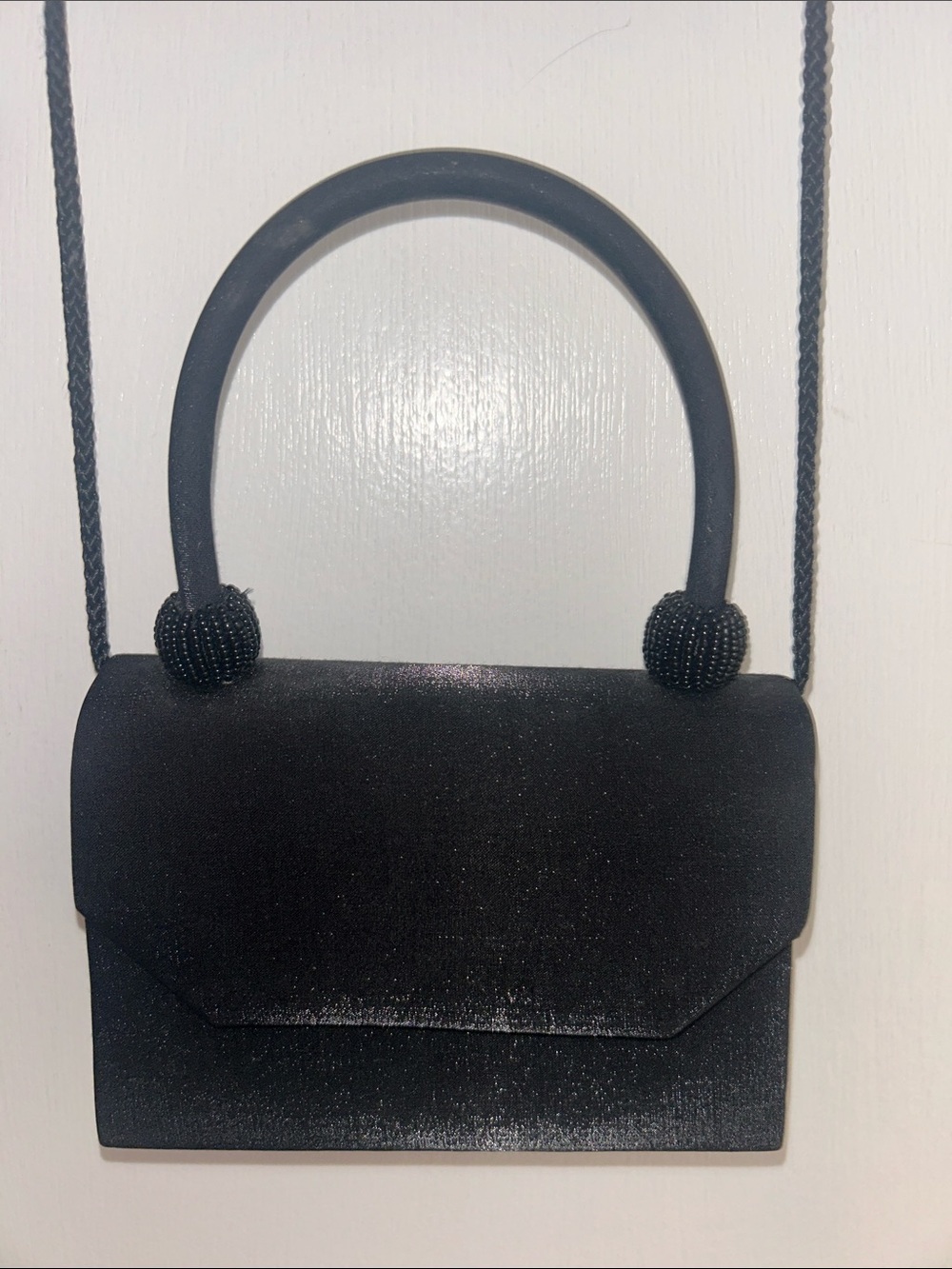 Formal Minimal Black Mini Crossbody Party Bag New
